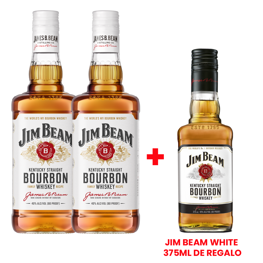 Combo Jim Beam White + JBW 375ml de regalo